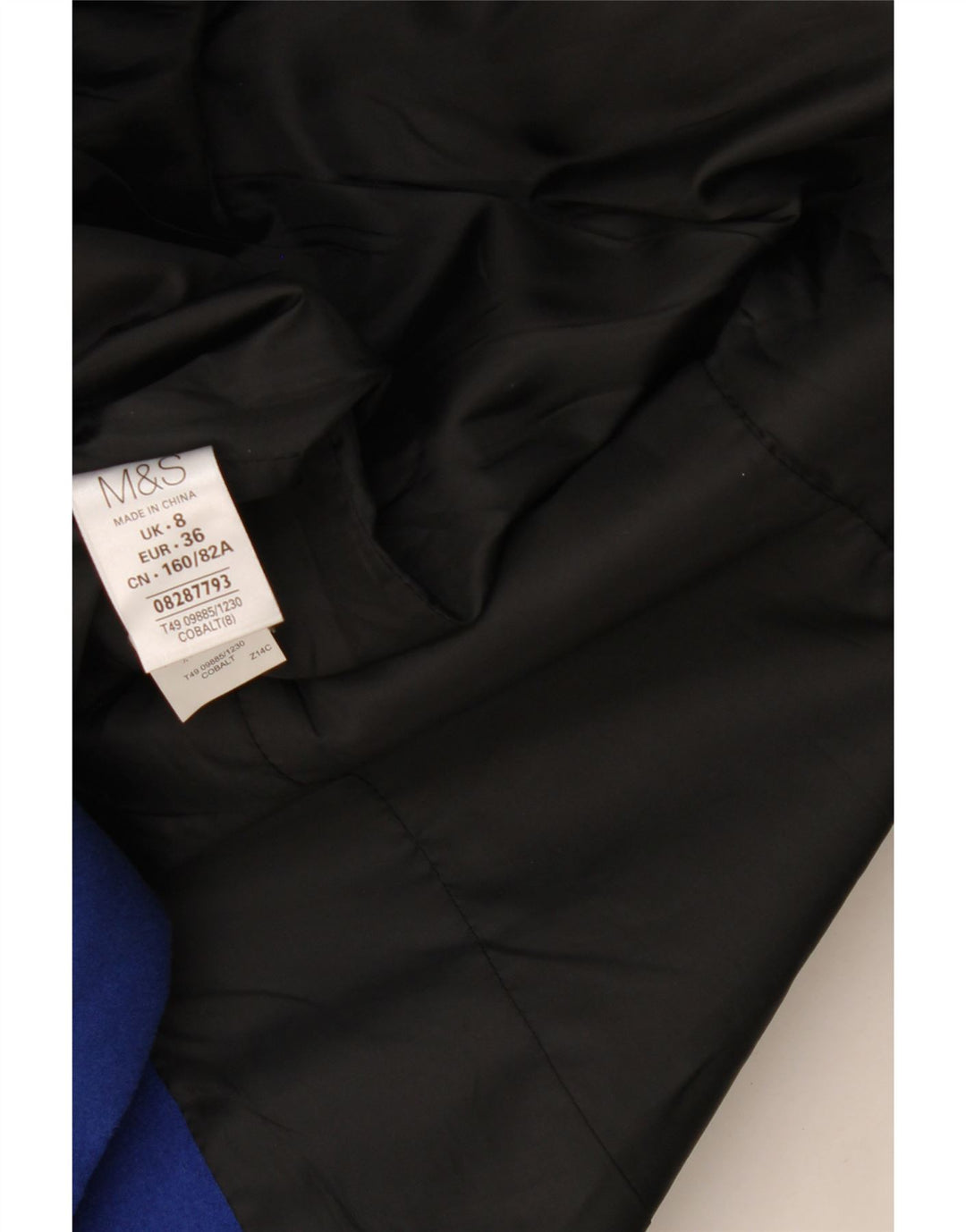 Marks & Spencer Abrigo para mujer UK 8 Pequeño Poliéster azul