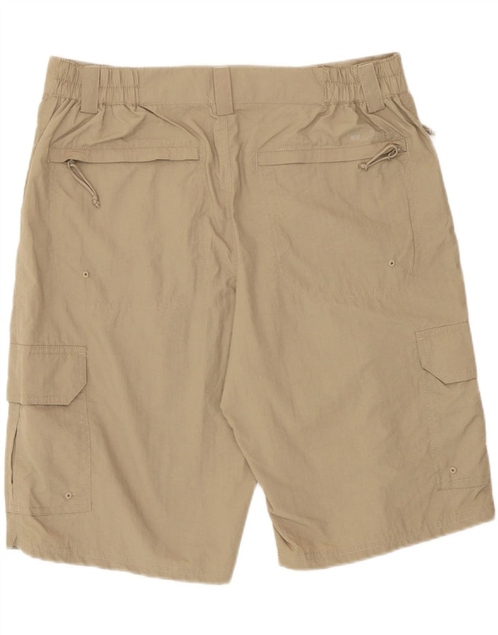 Pantalones cortos cargo para hombre Mountain Warehouse W32 Poliamida beige medio