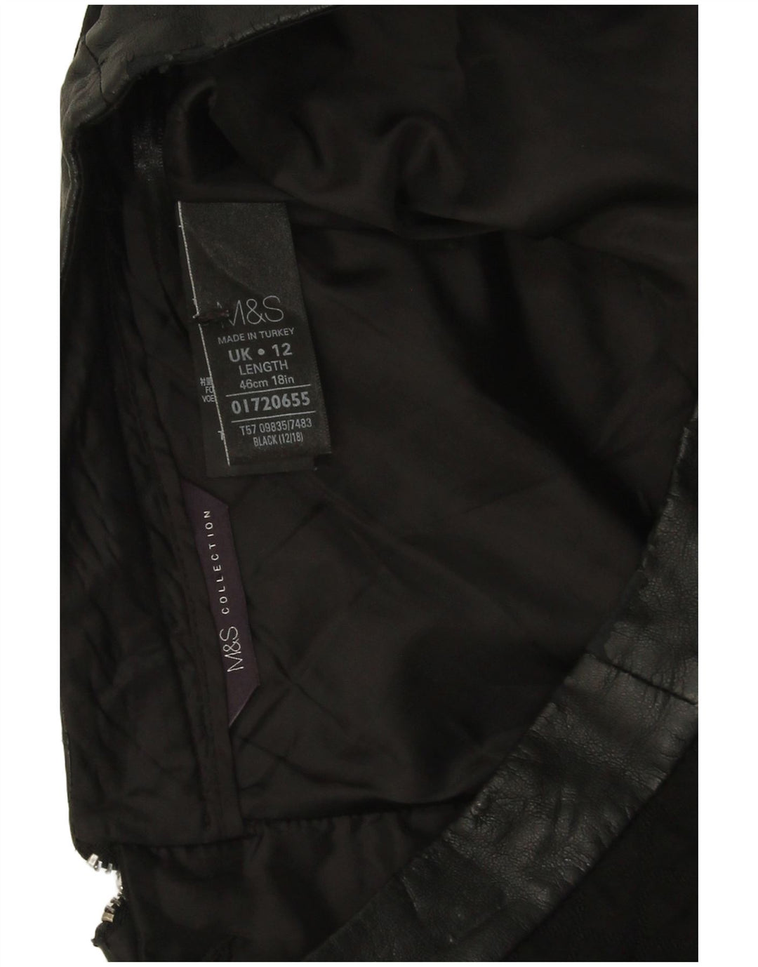 Marks & Spencer Minifalda para mujer Reino Unido 42 Mediano W30 Negro Argyle/Diamante