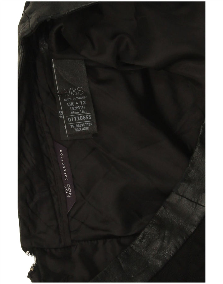 Marks & Spencer Minifalda para mujer Reino Unido 42 Mediano W30 Negro Argyle/Diamante