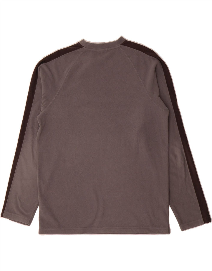 THE NORTH FACE Mens Fleece Jumper Medium Grey Colourblock Polyester Vintage The North Face and Second-Hand The North Face from Messina Hembry 