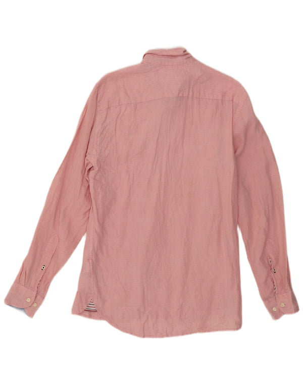 Camisa Tommy Hilfiger Hombre Regular Fit XS Lino Rosa