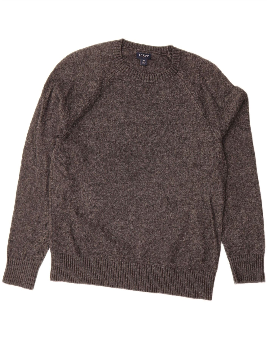 J. CREW Jersey de cuello redondo para hombre de poliamida moteada gris medio