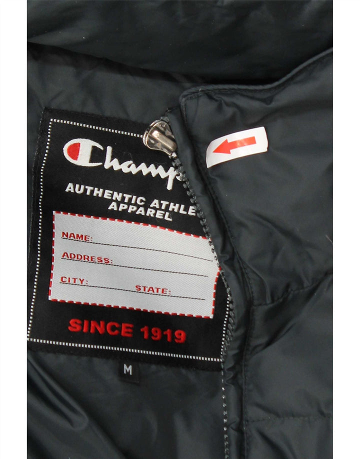 Champion Chaqueta acolchada con capucha para hombre UK 38 Poliamida gris medio