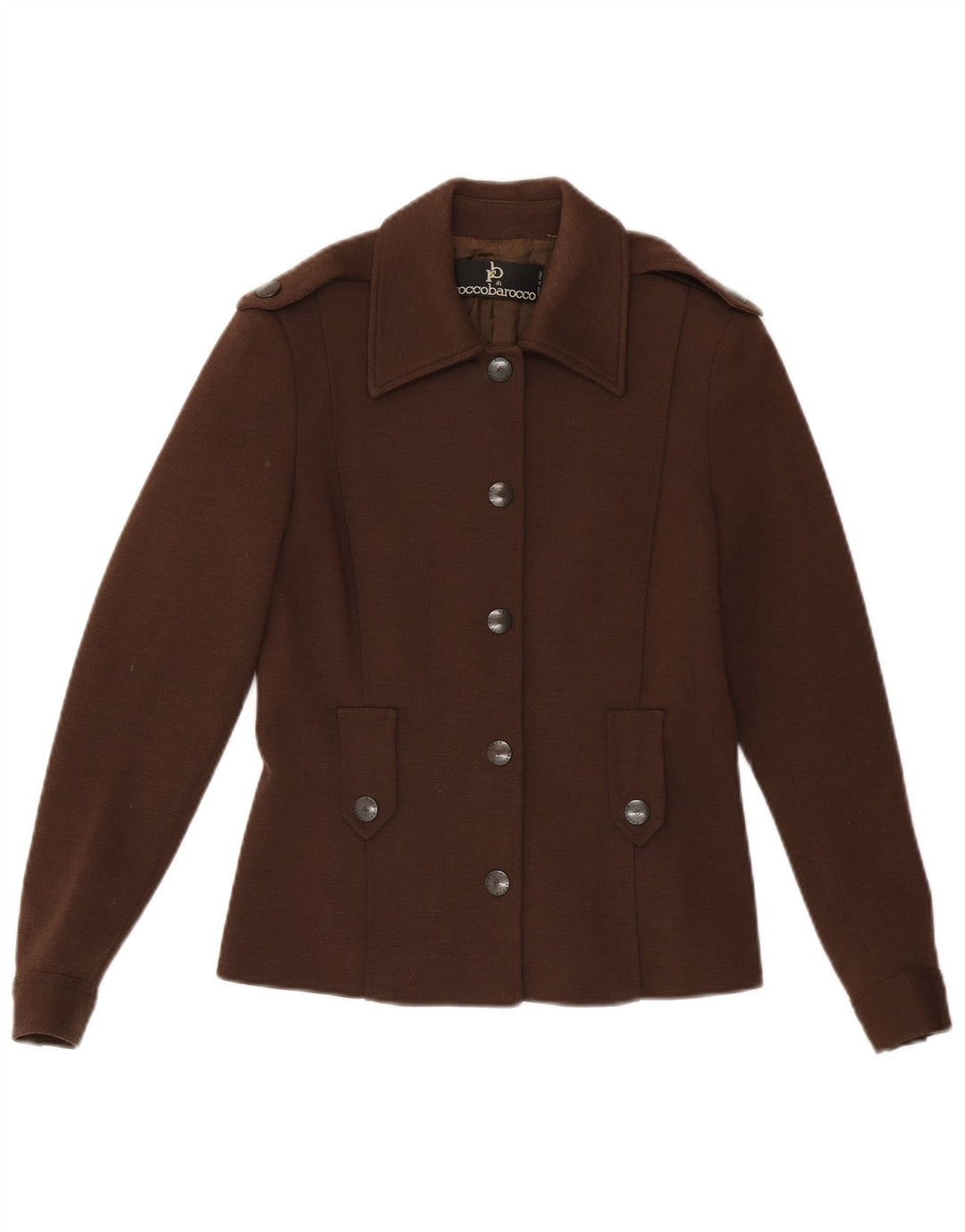 Roccobarocco Conjunto de falda de 2 piezas con 5 botones para mujer UK 10 Small W23 Brown Army