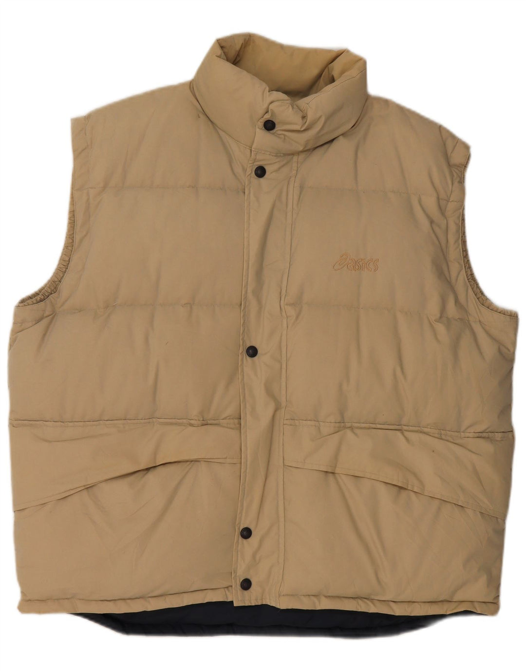 Asics Chaleco acolchado para hombre UK 42 XL Poliéster beige