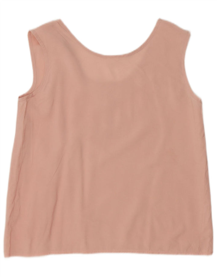 Blusa vintage sin mangas para mujer Top IT 40 Viscosa rosa pequeña
