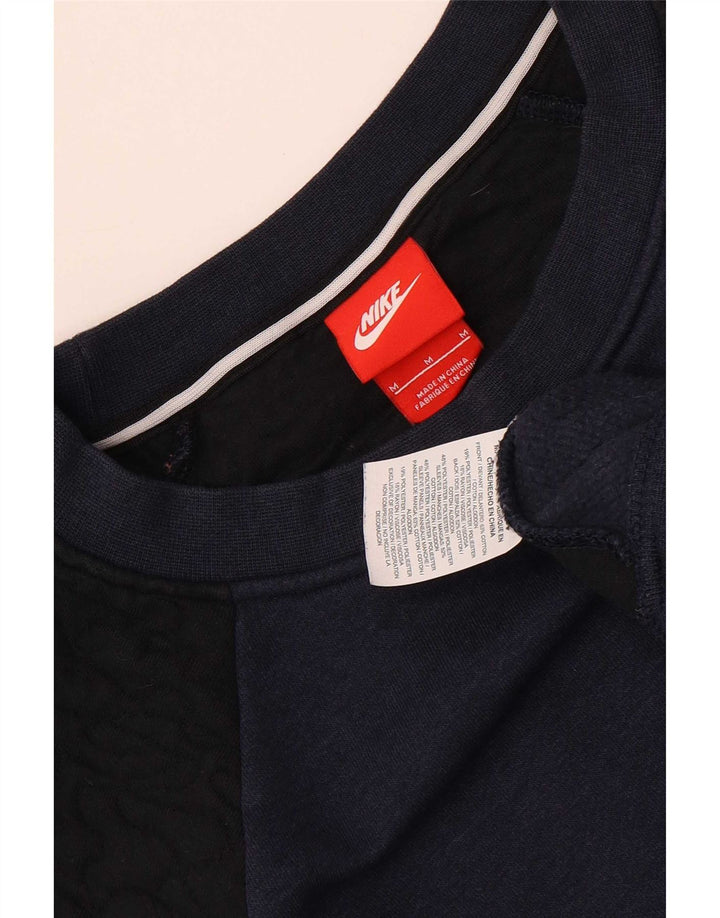 Nike - Sudadera para mujer, talla 40, talla mediana, color azul marino, algodón