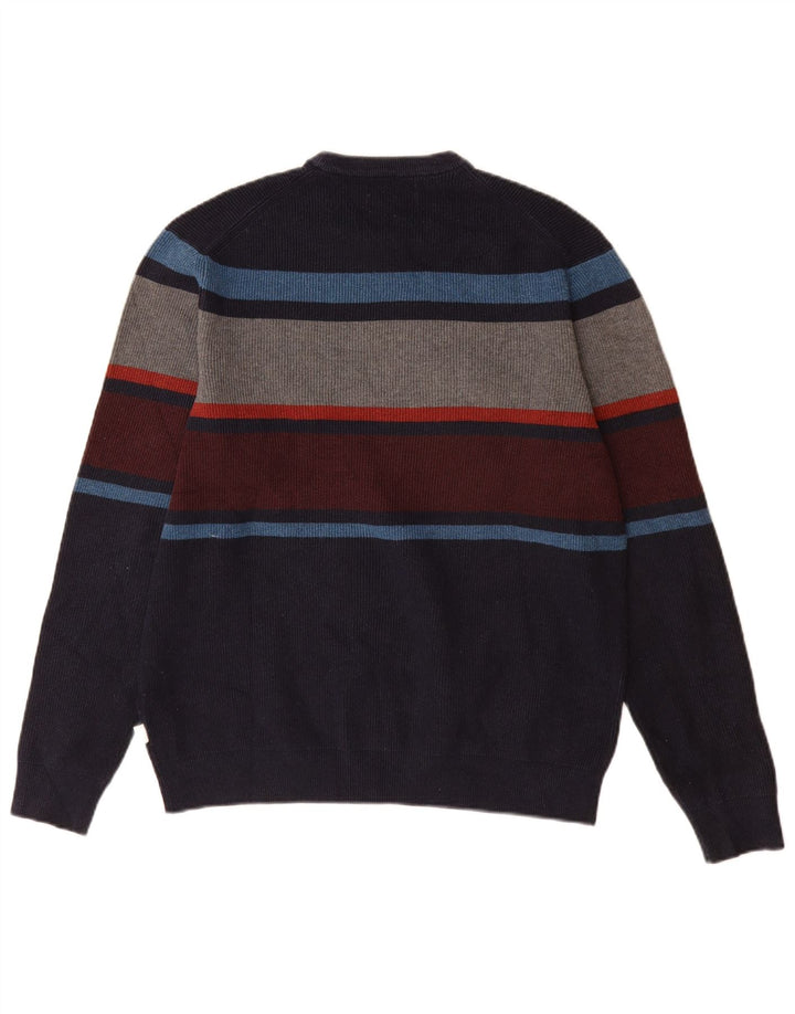 Marks & Spencer Jersey De Cuello Redondo Para Hombre Color Block Azul Marino Mediano