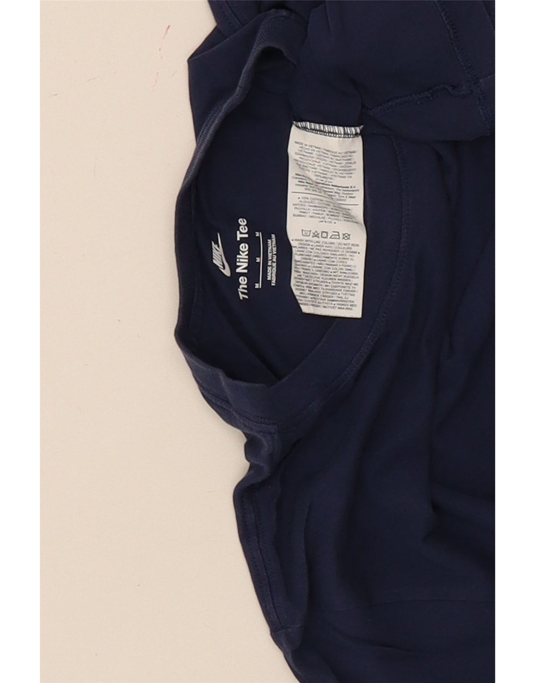 Camiseta Nike Hombre Top Medium Azul Marino Algodón