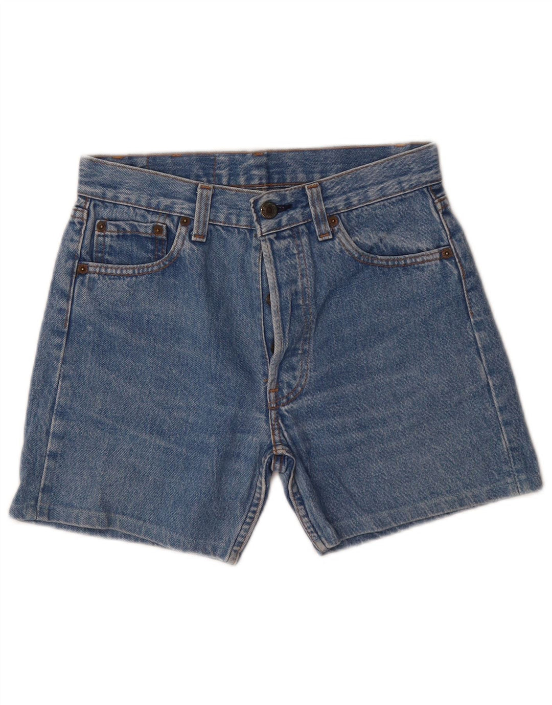 Levi's Mujer 501 Shorts Vaqueros W28 Azul Medio