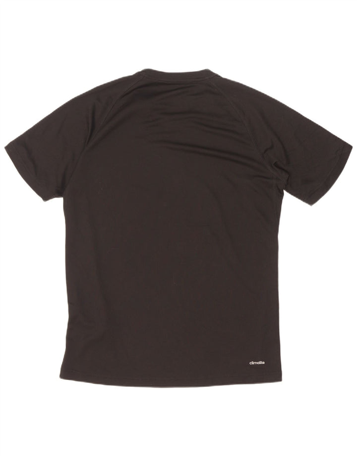 Adidas Hombre Camiseta Gráfica Top Medio Negro Poliéster