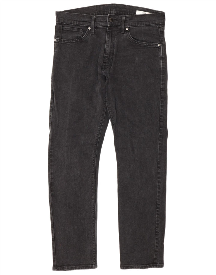 Marks & Spencer Vaqueros ajustados para hombre W32 L31 Algodón gris