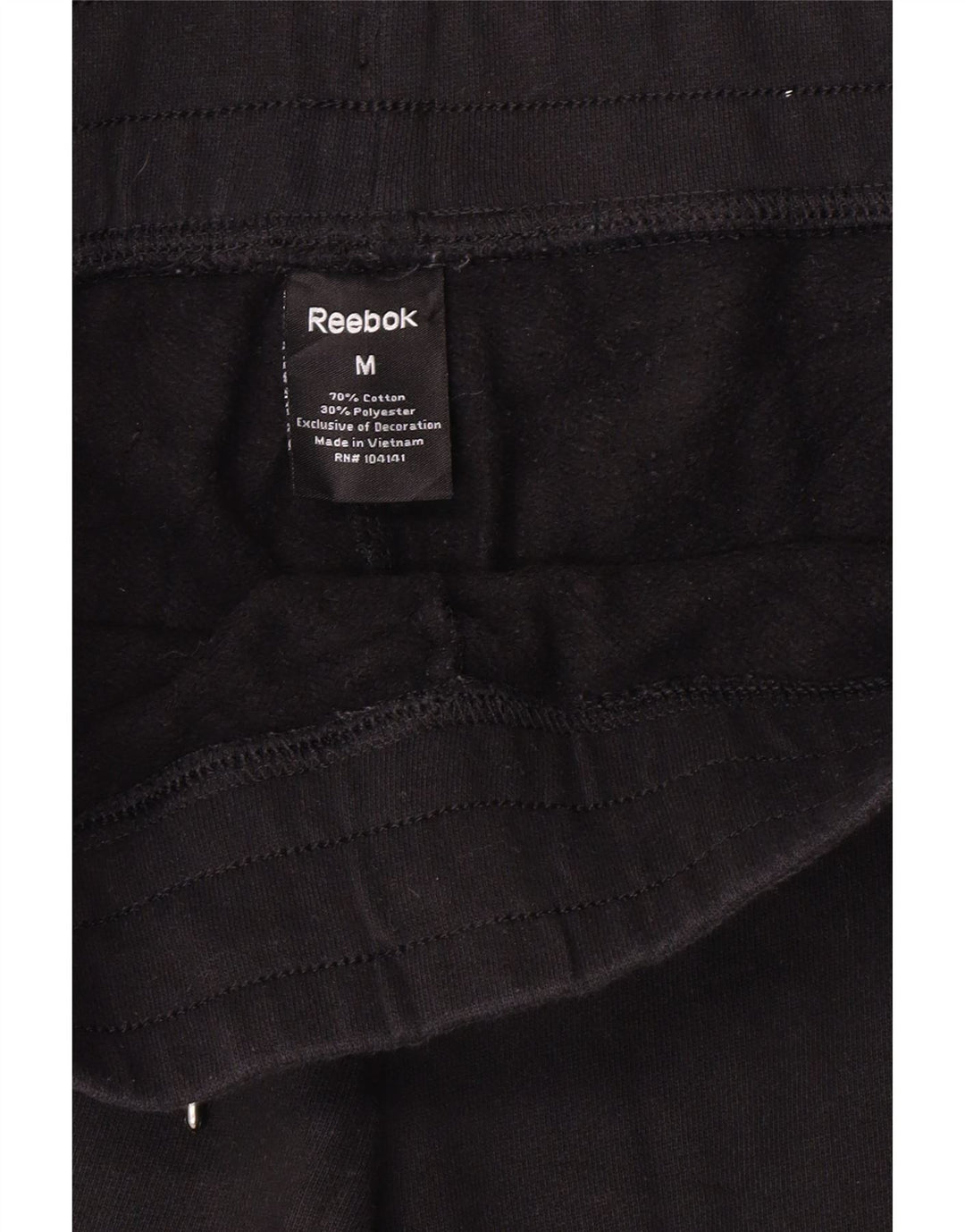 Reebok Pantalones de chándal para mujer UK 44 Mediano Negro Algodón