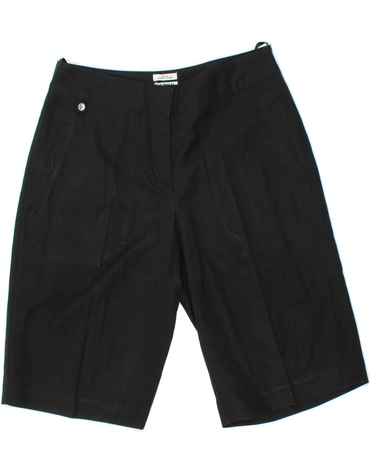 IZOD Womens Stretch Bermuda Shorts US 2 XS W25  Black Polyester Vintage Izod and Second-Hand Izod from Messina Hembry 