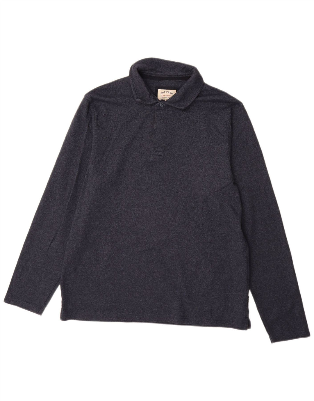 Polo de manga larga para hombre Fat Face XL Azul marino Algodón