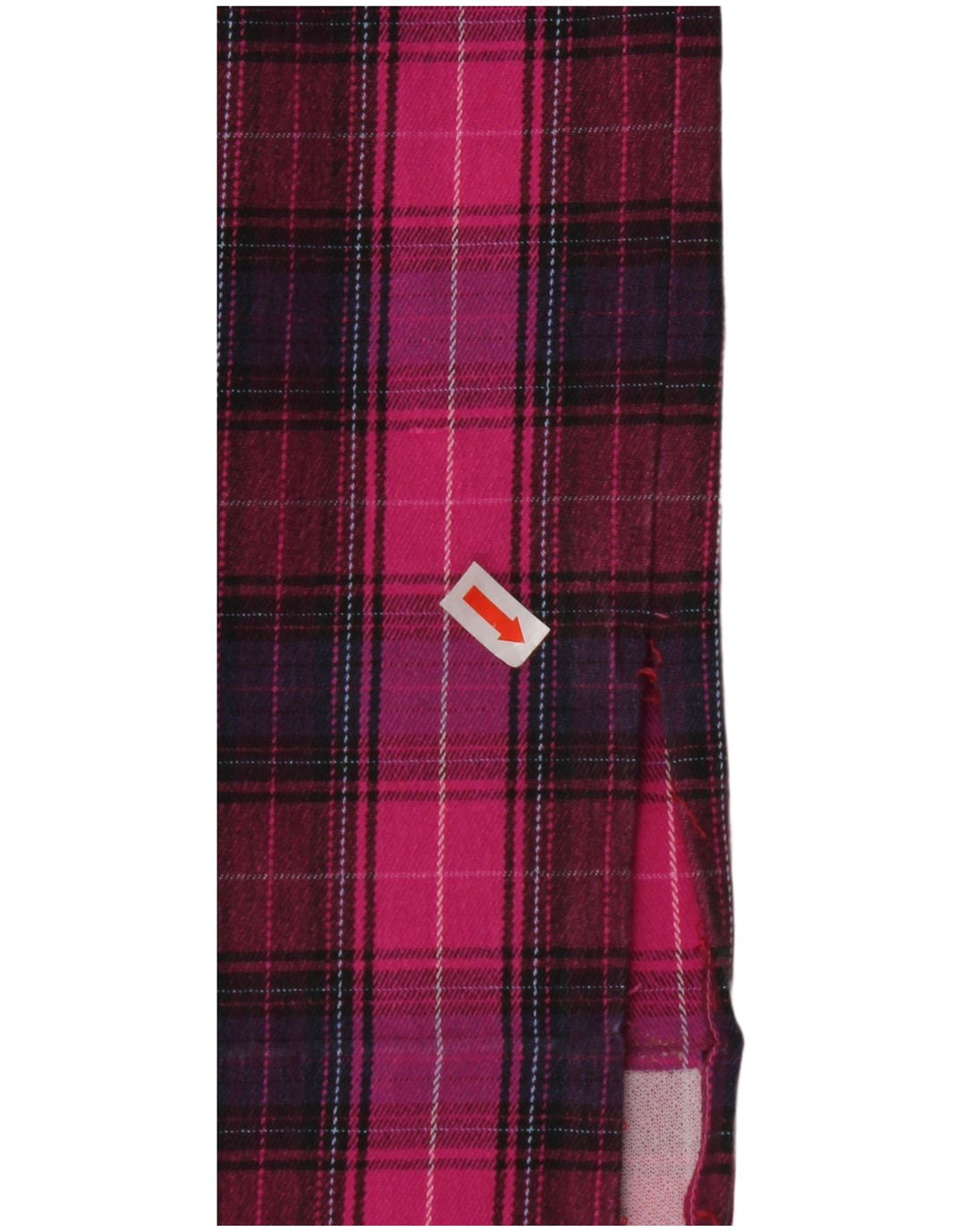 MOSCHINO Pantalones casuales rectos para mujer UK 10 Small W28 L28 Pink Check