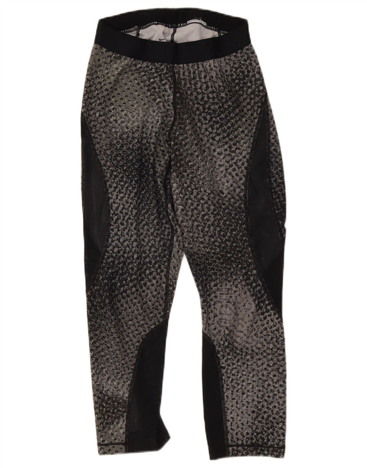Nike Leggings capri para mujer UK 40 Gris medio Colorblock