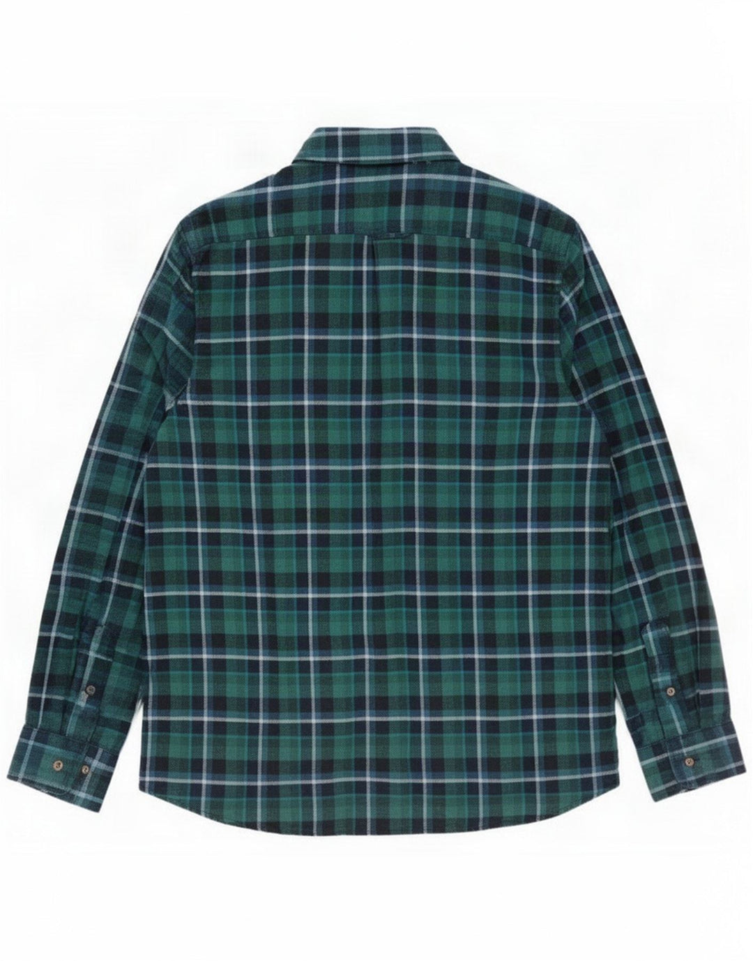 Ben Sherman Camisa de franela para hombre Cuadros verdes grandes