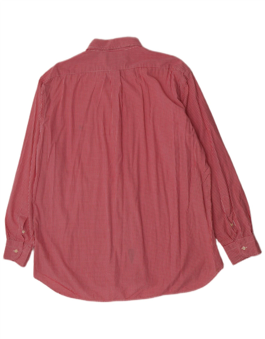 Camisa Brooksfield para hombre Talla 43 XL Algodón a cuadros rojo