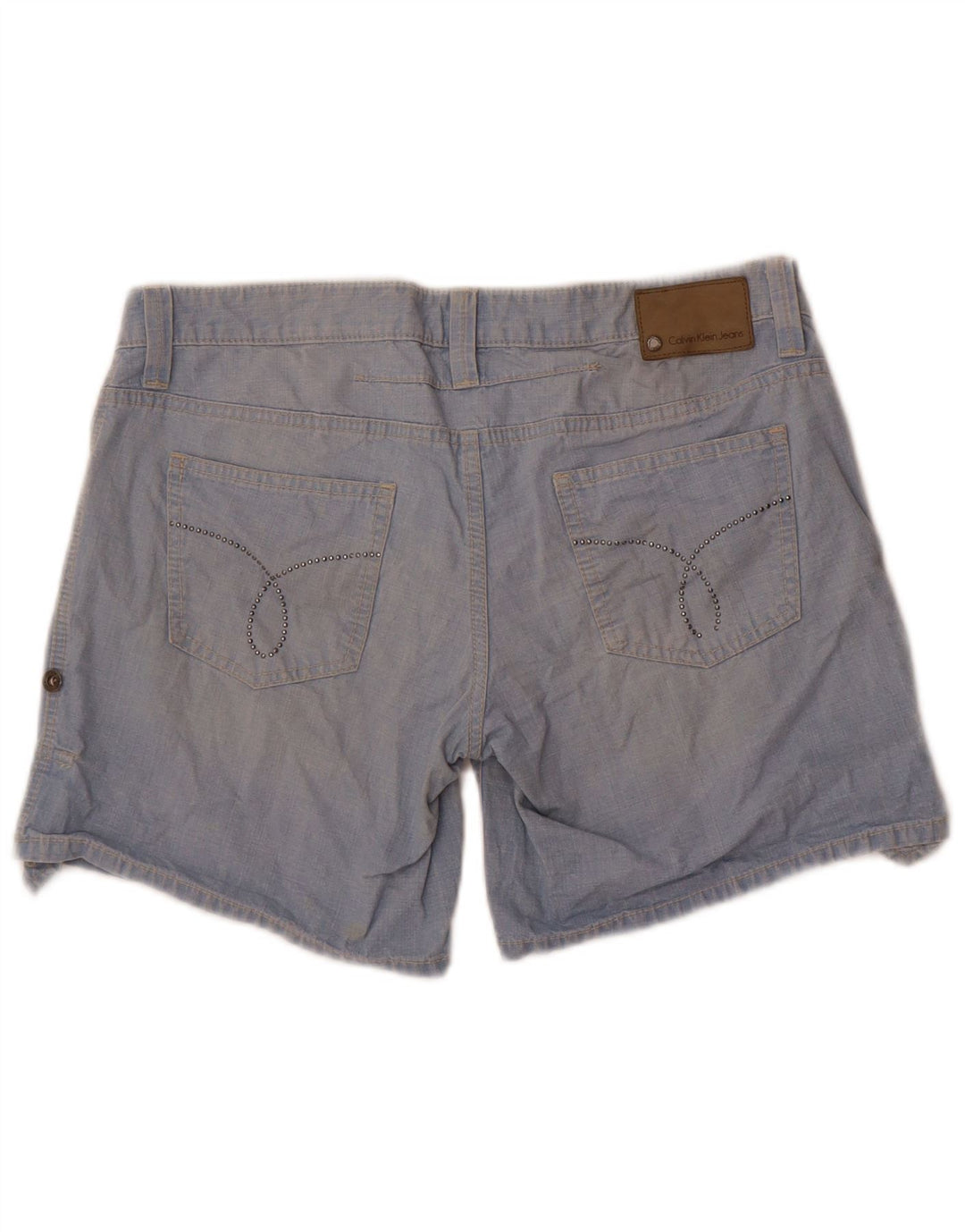 Pantalones cortos de mezclilla Calvin Klein para mujer W31 Algodón azul medio