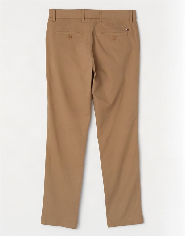 Tommy Hilfiger Pantalones chinos ajustados para hombre W29 L30 Algodón beige