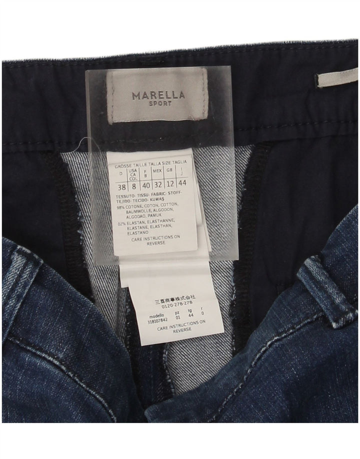 Marella Jeans Slim para Mujer UK 12 Medium W32 L27 Algodón Azul