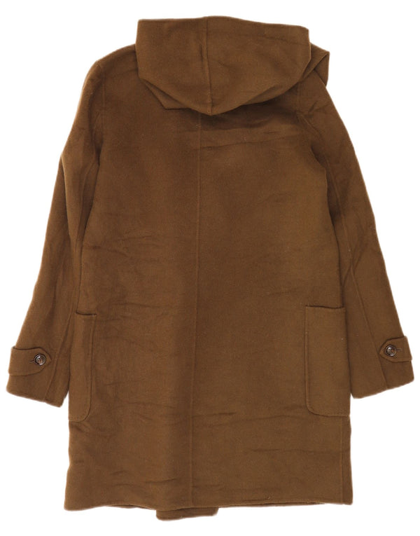 Massimo Dutti Mujer Abrigo Oversize Doble Botonadura Con Capucha EU 36 XS Caqui