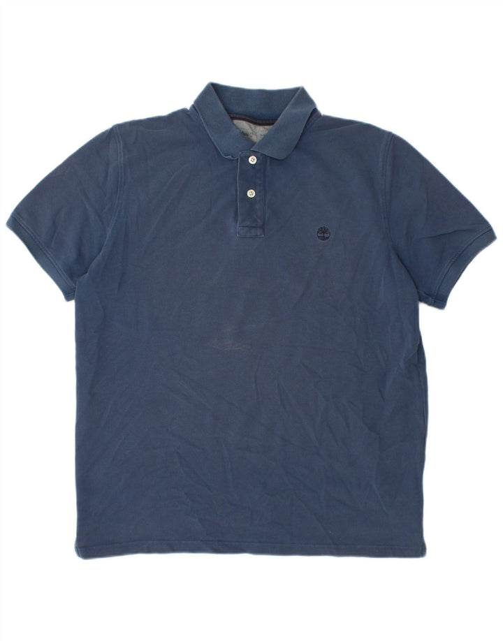 Timberland Polo De Corte Regular Para Hombre Algodón Azul Marino Medio