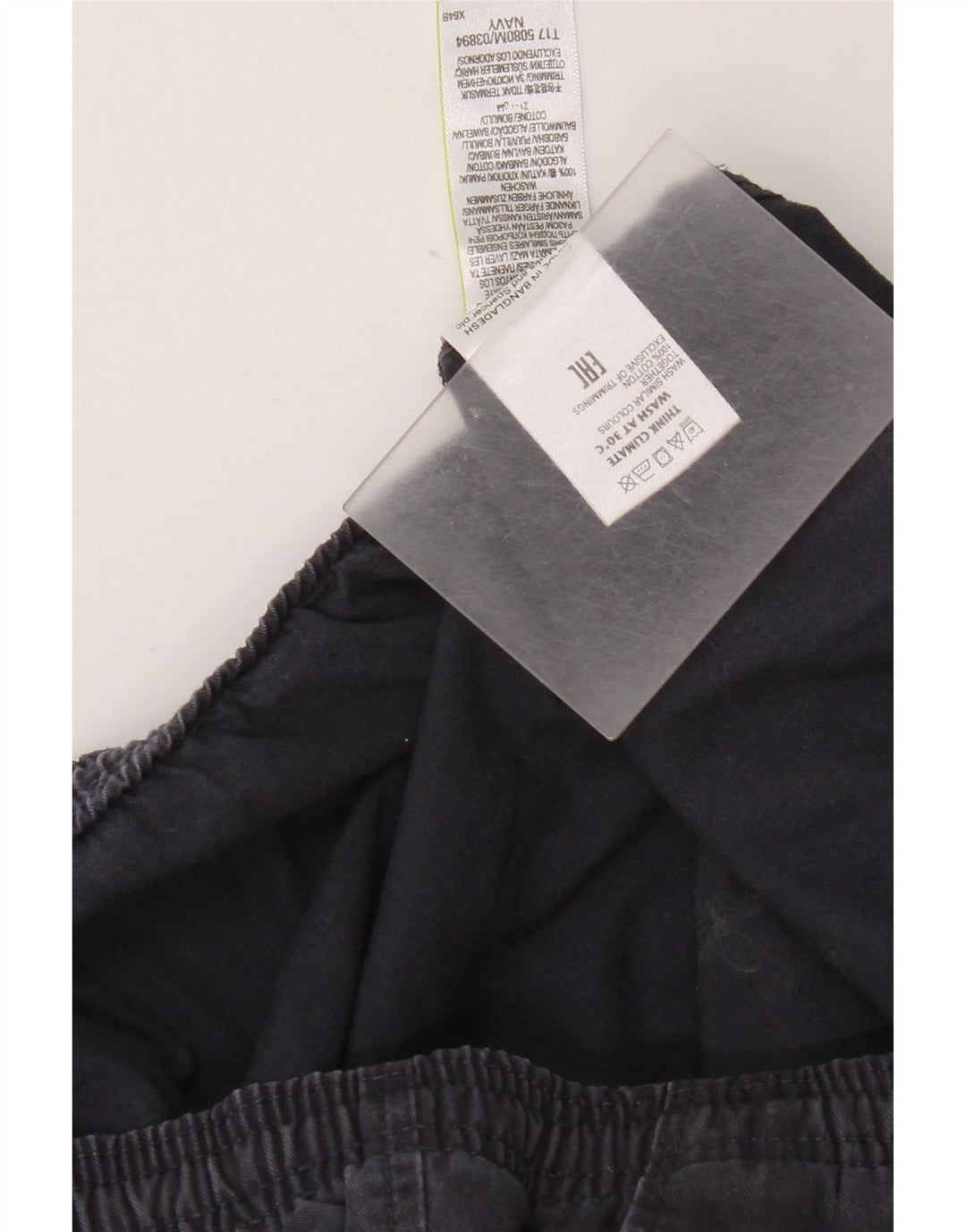 Marks & Spencer Pantalones chinos regulares para hombre W39 L29 Algodón azul marino