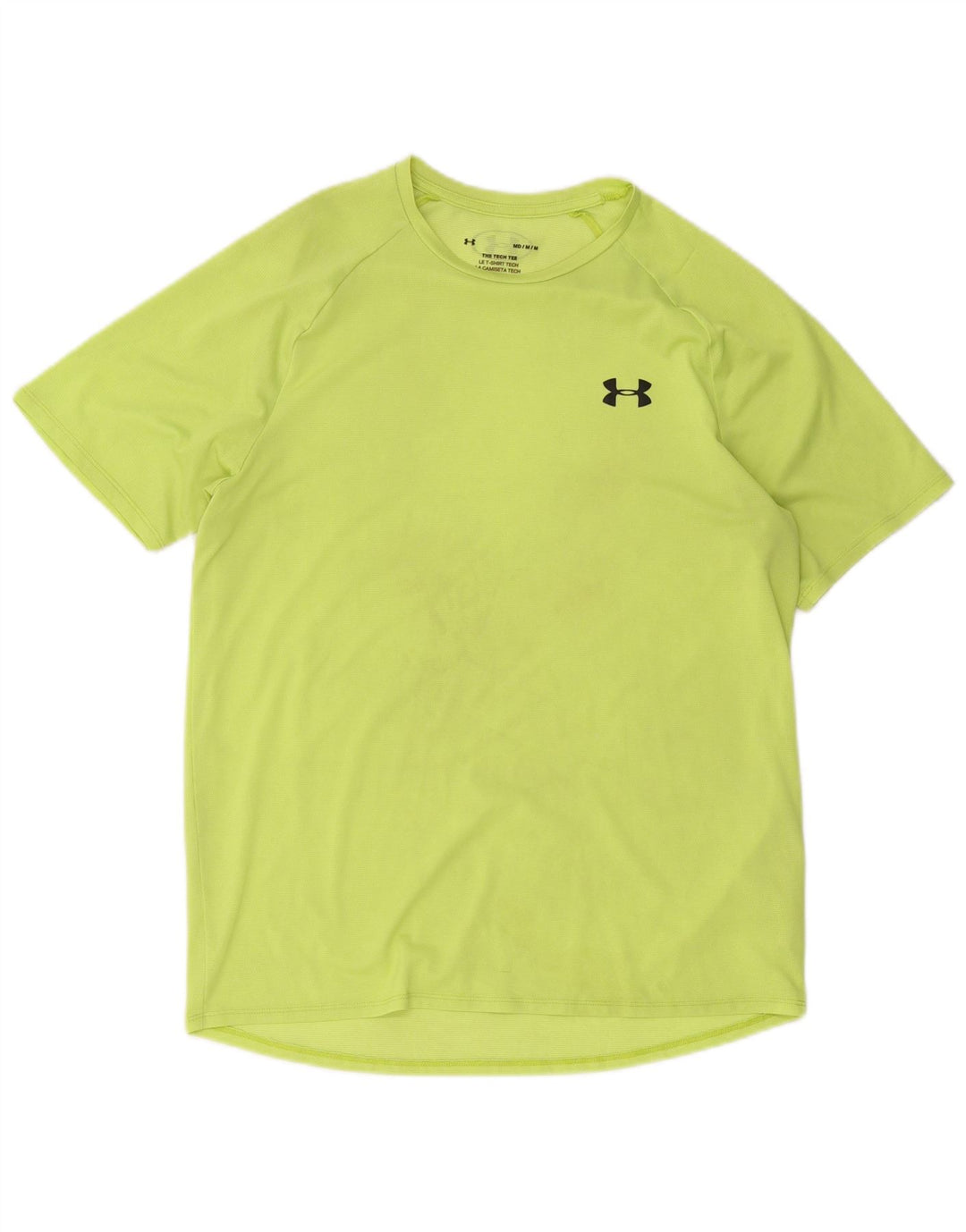 Camiseta Under Armour Hombre Top Poliéster Verde Medio