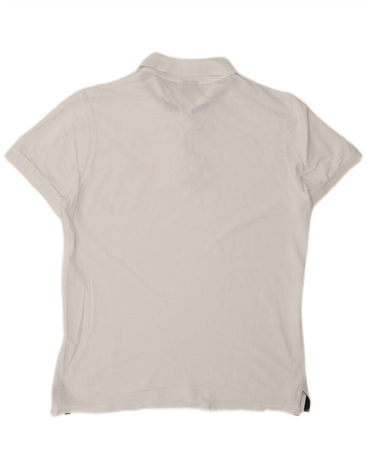 HUGO BOSS Polo de corte regular para hombre pequeño blanco