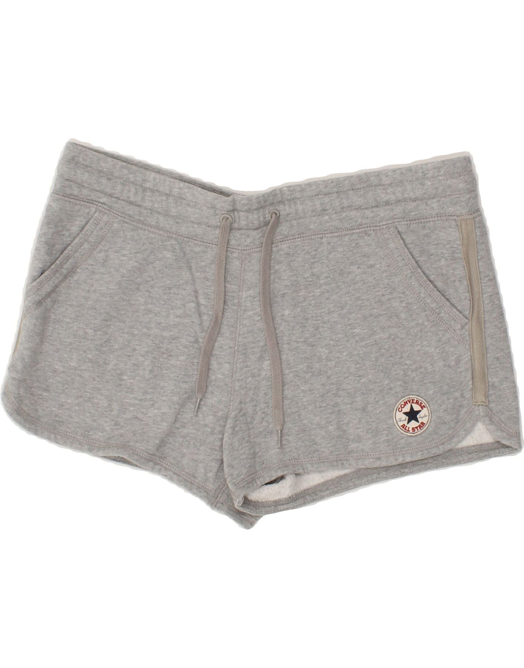 CONVERSE Womens Sport Shorts UK 14 Medium  Grey Cotton Vintage Converse and Second-Hand Converse from Messina Hembry 