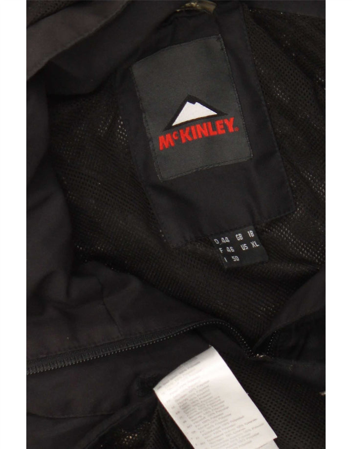 MC Kinley Chaqueta cortavientos con capucha para mujer UK 40 XL Poliamida negra