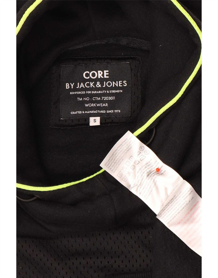 Jack & Jones Hombre Sudadera con Capucha Jumper Small Negro Algodón