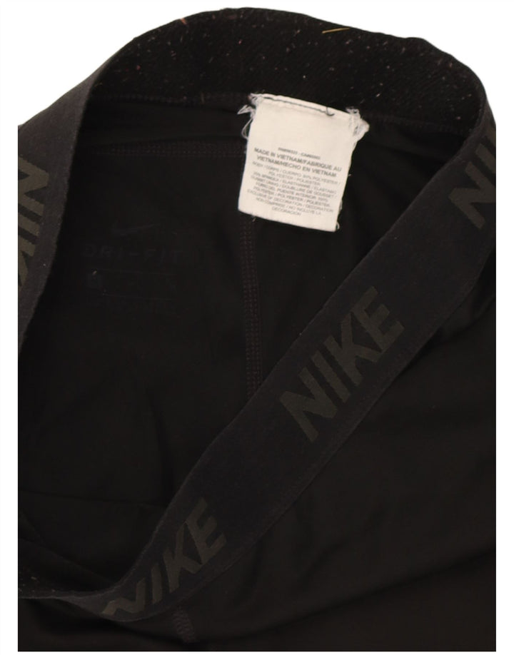 Nike - Leggings capri gráficos para mujer, talla 40, poliéster negro mediano