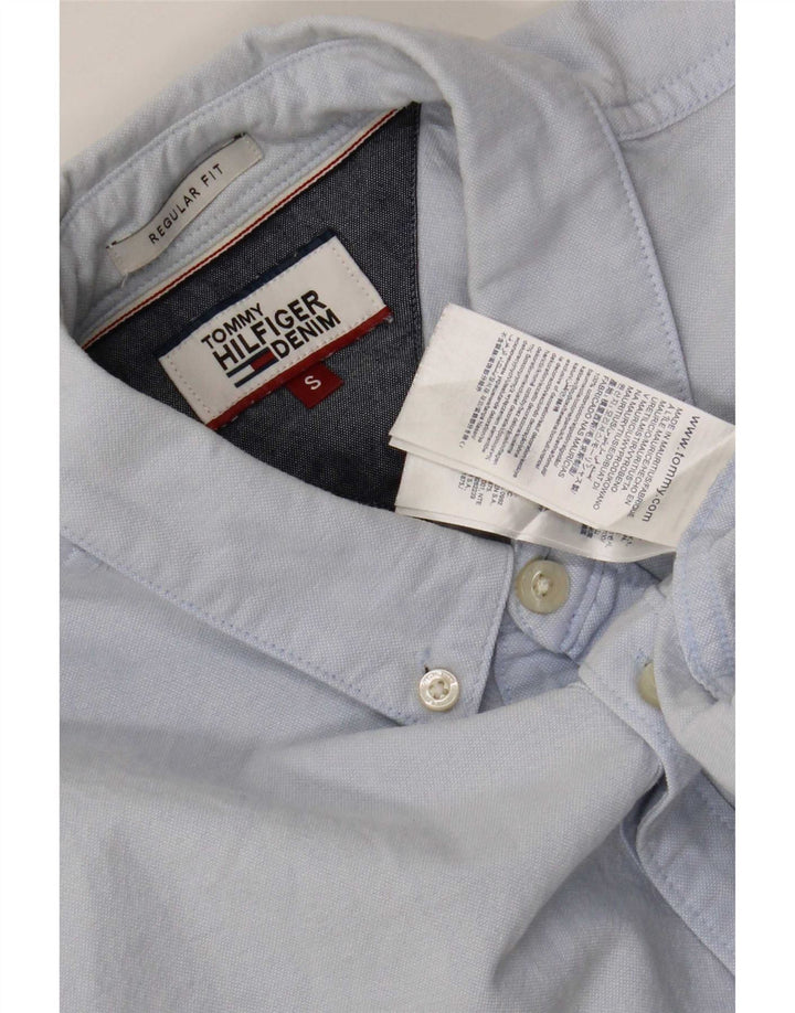 Camisa Tommy Hilfiger Hombre Small Azul Algodón