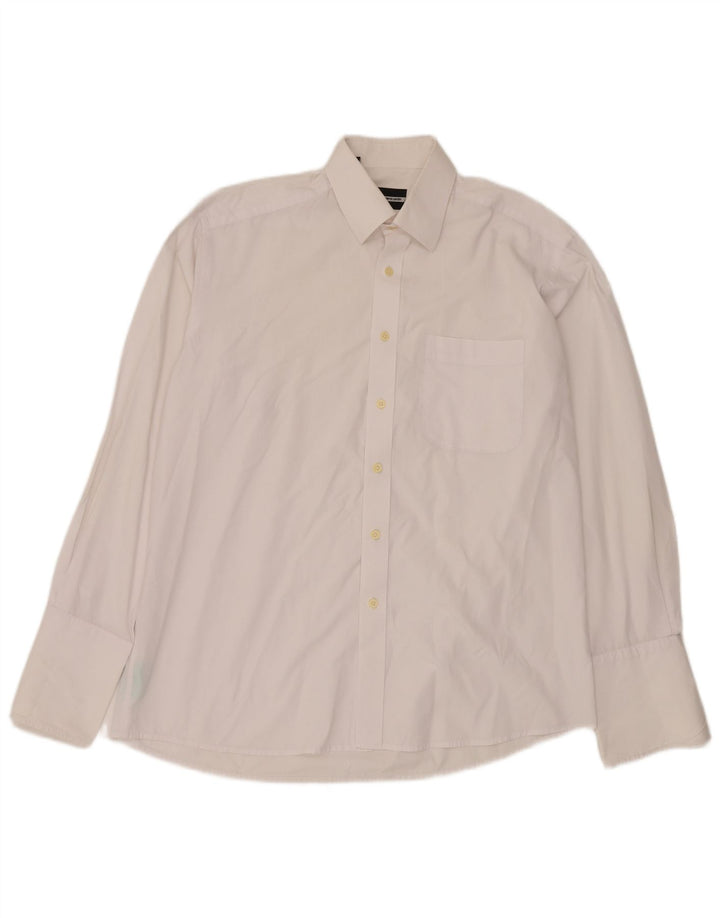 Pierre Cardin Camisa formal para hombre Talla 46 41 Algodón blanco grande