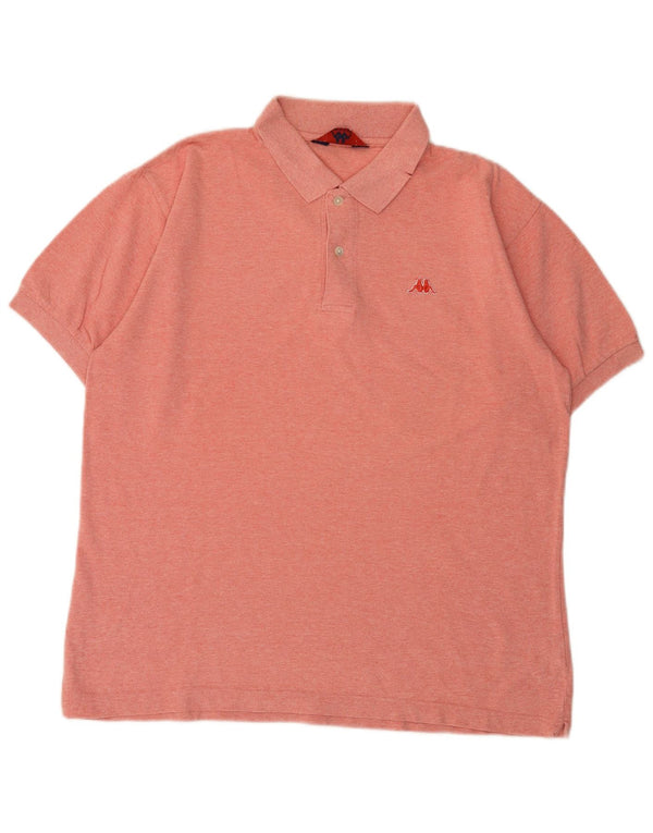 Polo Kappa Hombre Grande Rosa Algodón
