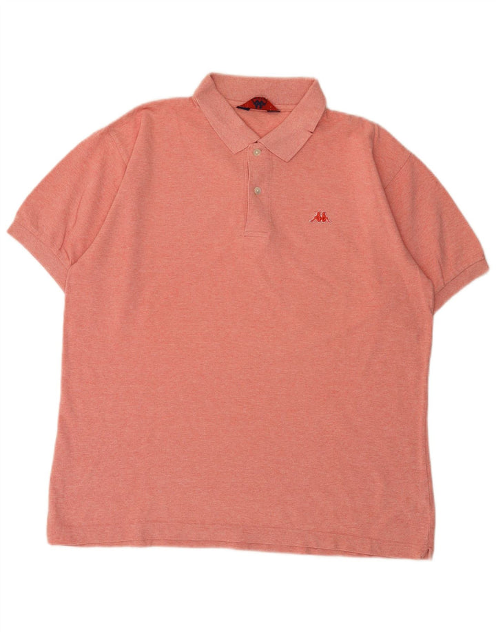 Polo Kappa Hombre Grande Rosa Algodón