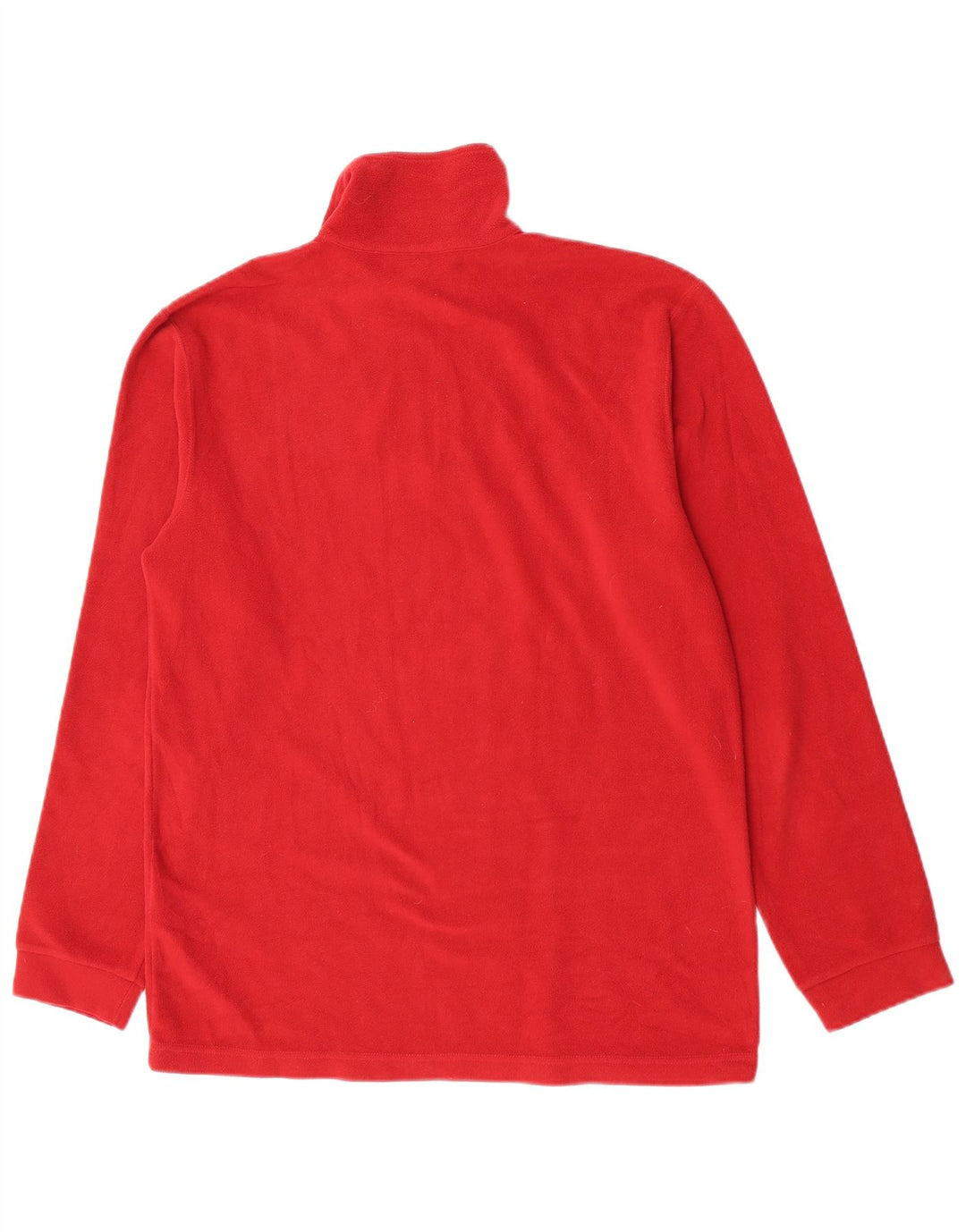 Champion Jersey de forro polar con cuello y cremallera para hombre XL Poliéster rojo
