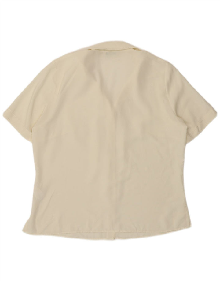 Marks & Spencer Camisa de manga corta para mujer UK 40 XL Off White