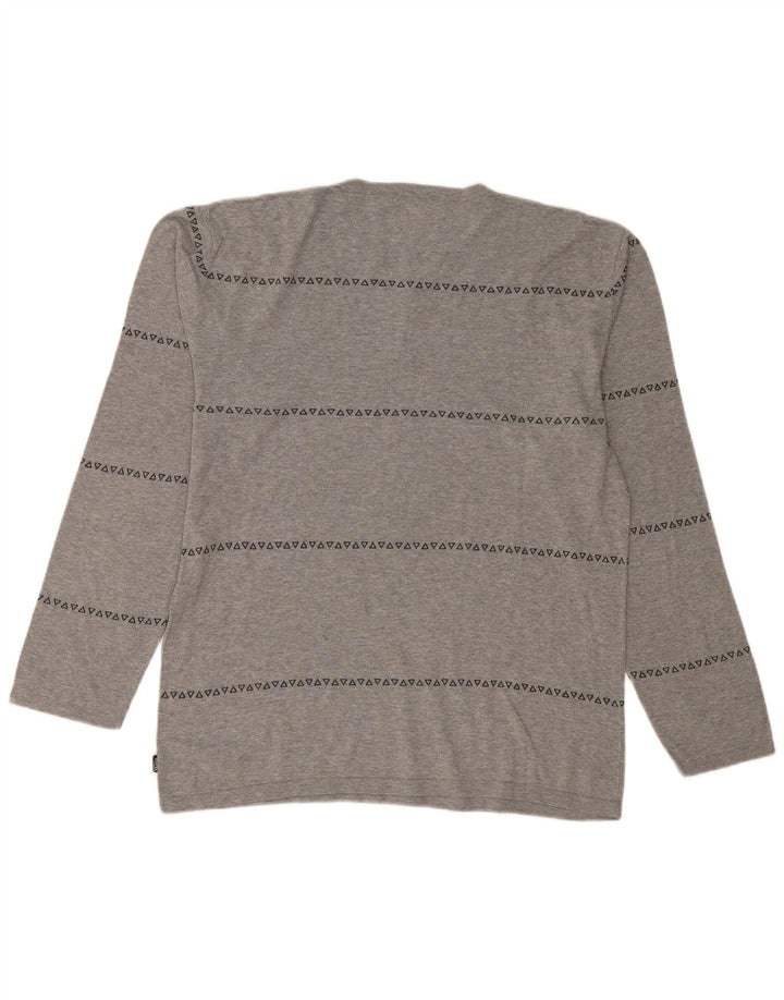 VANS Hombre Top Manga Larga XL Gris Geométrico
