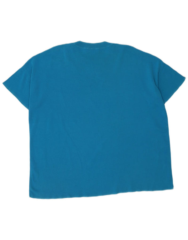 Cos Camiseta para hombre Top Algodón azul medio