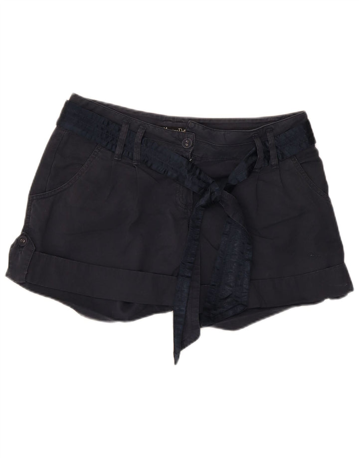 Massimo Dutti Chino Shorts Mujer EU 40 Medium W30 Azul Marino Algodón