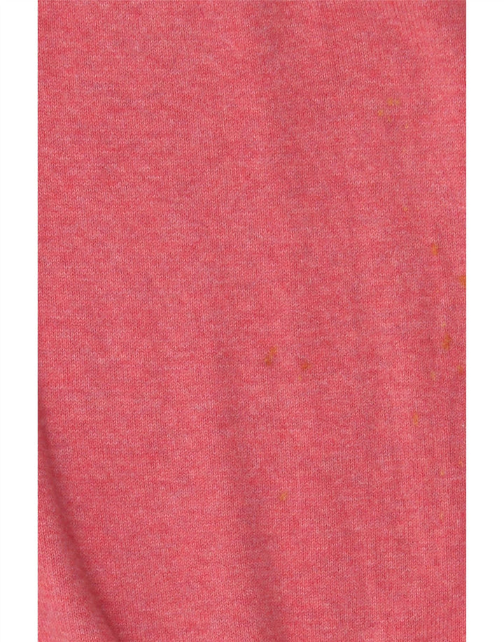 Marks & Spencer Jersey Regular Fit con Cuello en V para Hombre de algodón Rosa Medio