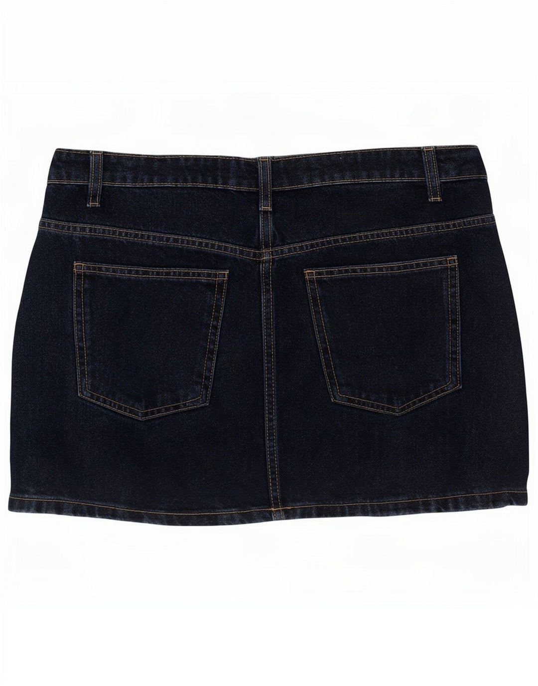 Zara Mujer Mini Falda Vaquera Mediana W28 Azul Marino Algodón
