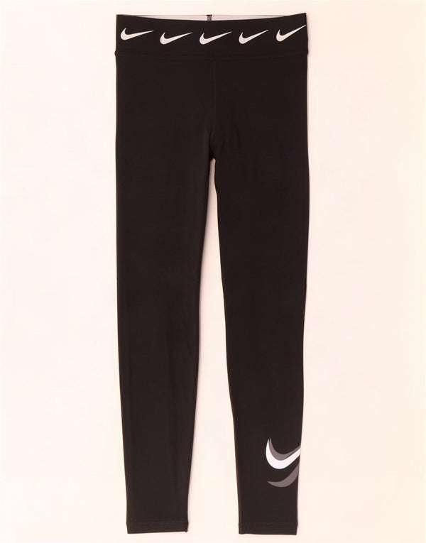 Nike Leggings gráficos para mujer UK 4 XS Algodón negro