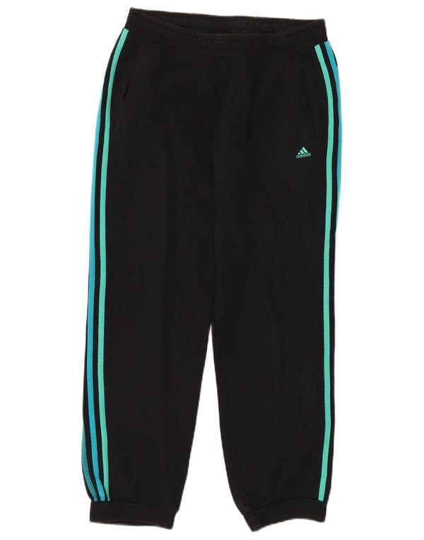 Adidas Pantalones de chándal para mujer Joggers UK 8/10 Small Black Cotton