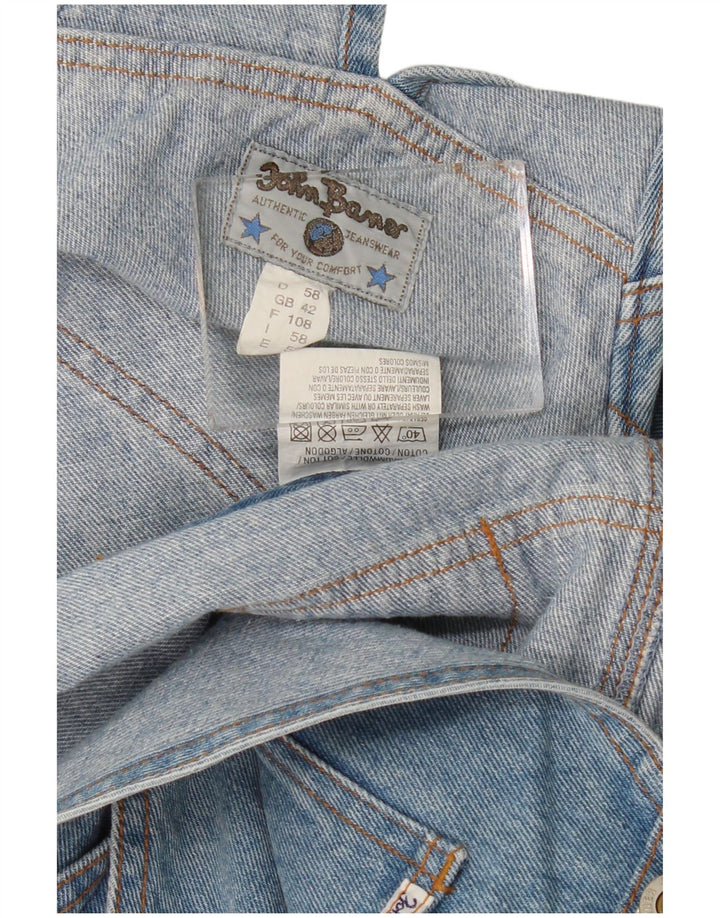 JOHN BANER Jeans tipo peto para hombre W42 L29 Algodón azul